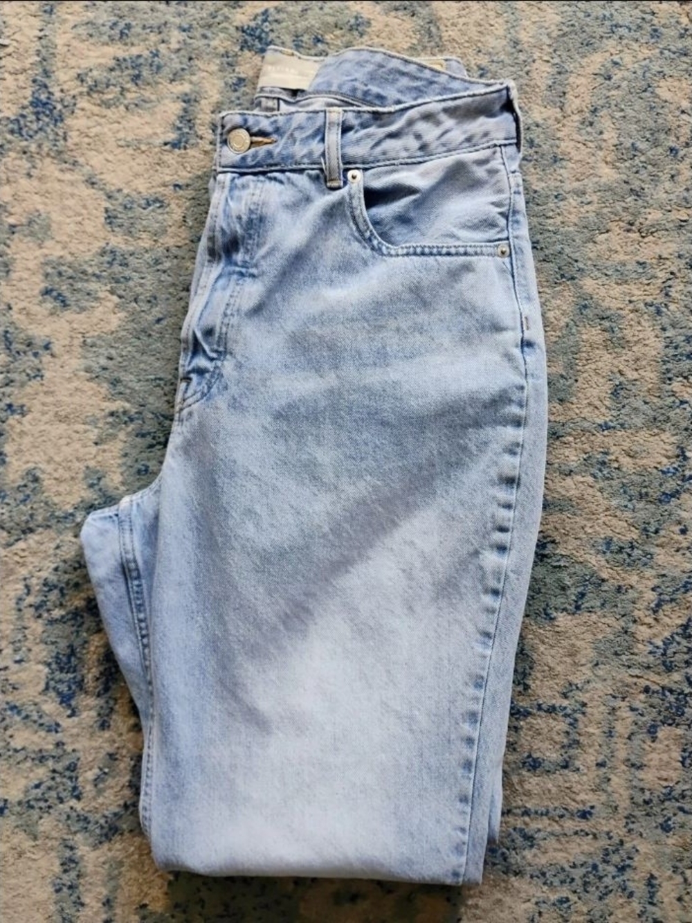 Everlane Light Blue High-Rise Straight Jeans